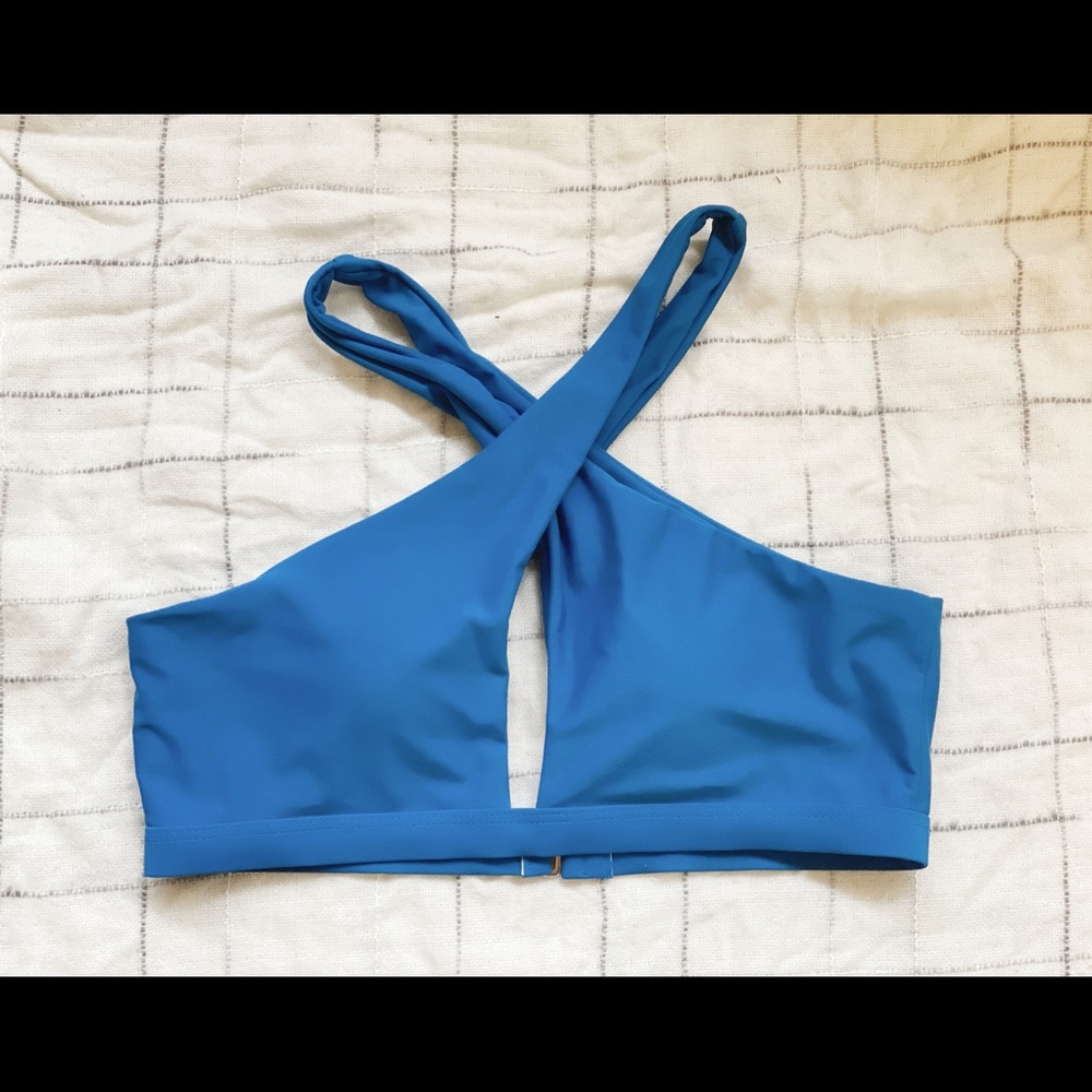Blue Bikini Top
